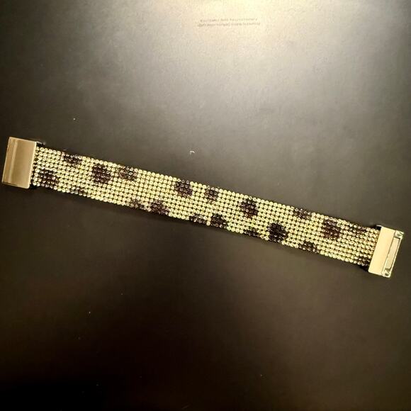 Black and White Crystal Wrap Bracelet - Picture 8 of 8